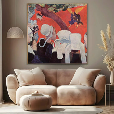 Quadro Stampa su Tela La visione dopo il sermone, Paul Gaugin - CupidoDesign