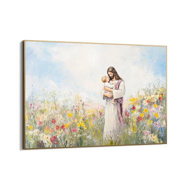 Quadro Stampa su Tela L'abbraccio della fede - CupidoDesign