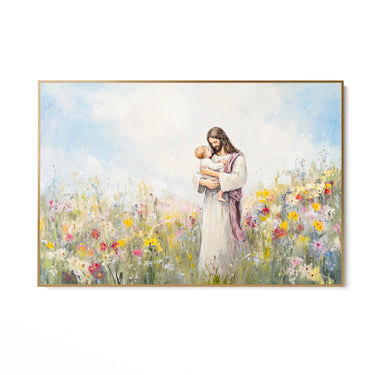 Quadro Stampa su Tela L'abbraccio della fede - CupidoDesign