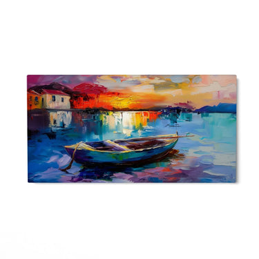 Quadro Stampa su Tela Laguna astratta - CupidoDesign