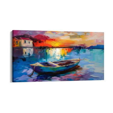 Quadro Stampa su Tela Laguna astratta - CupidoDesign
