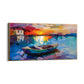 Quadro Stampa su Tela Laguna astratta - CupidoDesign