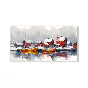 Quadro Stampa su Tela Laguna d'Argento - CupidoDesign