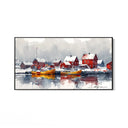 Quadro Stampa su Tela Laguna d'Argento - CupidoDesign