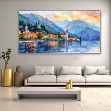 Quadro Stampa su Tela Laguna Incantata - CupidoDesign