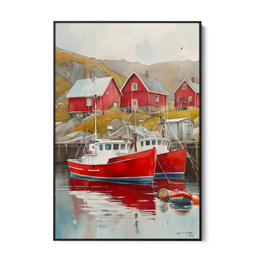 Quadro Stampa su Tela Laguna Nostalgica - CupidoDesign