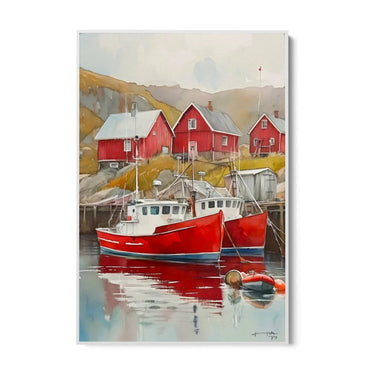 Quadro Stampa su Tela Laguna Nostalgica - CupidoDesign