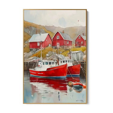Quadro Stampa su Tela Laguna Nostalgica - CupidoDesign