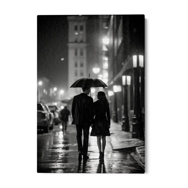 Quadro Stampa su Tela L'amore in bianco e nero - CupidoDesign