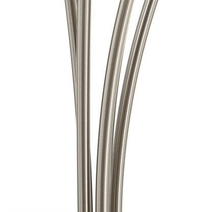 Tischlampe 78 x 21,5 x 98 cm Grauer Metallmarmor
