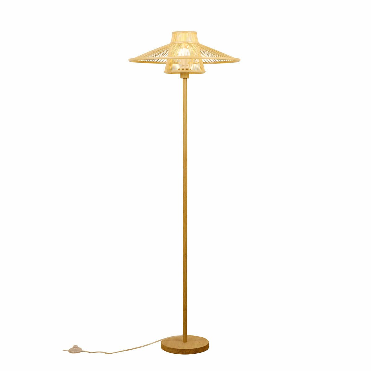 Lampada da Terra DKD Home Decor Bambù (56 x 56 x 163 cm) - CupidoDesign