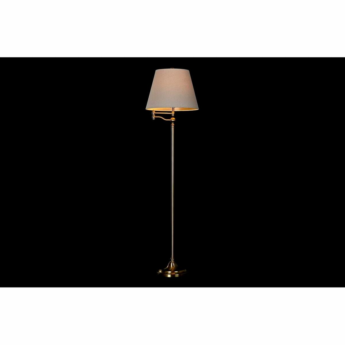 Lampada da Terra DKD Home Decor Beige Dorato Metallo Poliestere (41 x 41 x 160 cm) - CupidoDesign