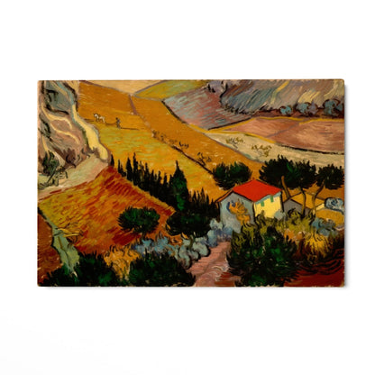 Krajobraz z domem i oraczem, Vincent Van Gogh