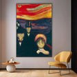 Quadro Stampa su Tela L'ansia, Edvard Munch - CupidoDesign
