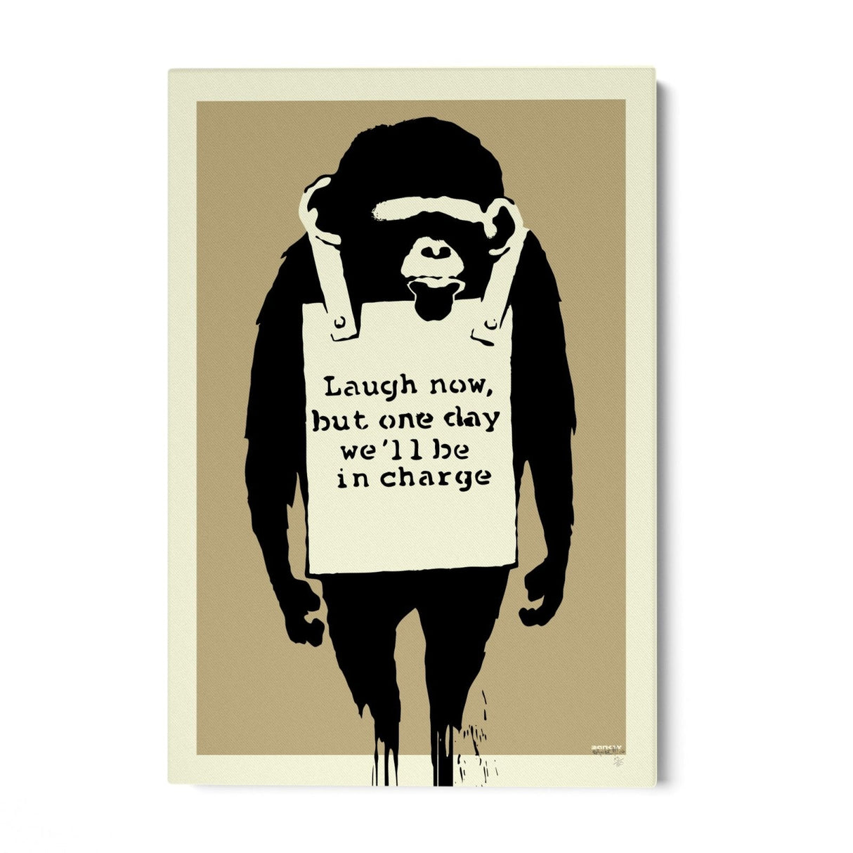 Laugh Now, Banksy - CupidoDesign