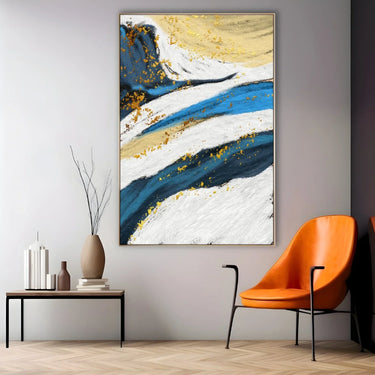 Quadro Stampa su Tela Lentiggini dorate 120x80cm Con cornice Nera - CupidoDesign