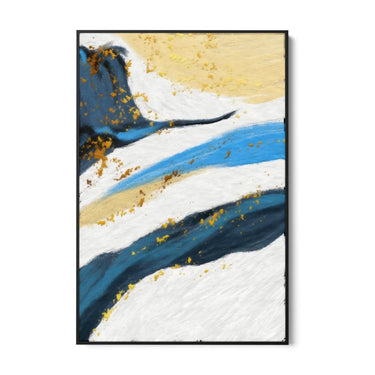 Quadro Stampa su Tela Lentiggini dorate 120x80cm Con cornice Nera - CupidoDesign