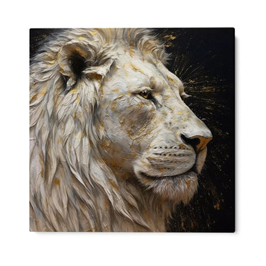 Quadro Stampa su Tela Leone Dorato - CupidoDesign