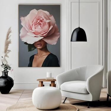 Quadro Stampa su Tela Lo sguardo che sboccia - CupidoDesign
