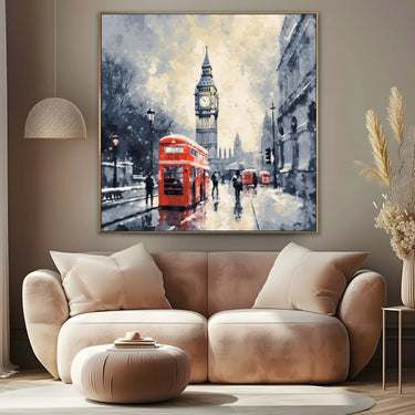 Quadro Stampa su Tela Londra in Inverno - CupidoDesign