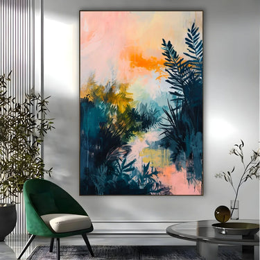 Quadro Stampa su Tela Luci nel Bosco - CupidoDesign