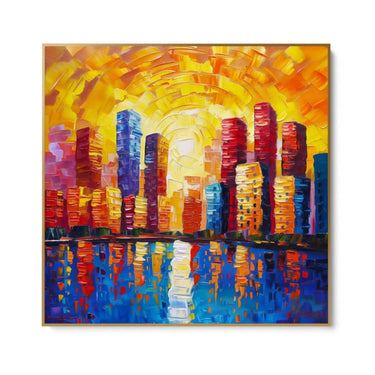 Quadro Stampa su Tela Luci Riflesse - CupidoDesign
