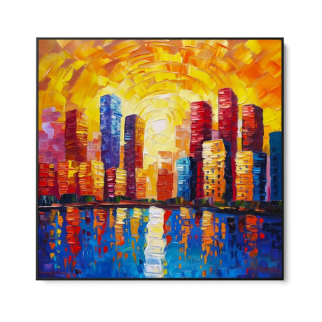 Quadro Stampa su Tela Luci Riflesse - CupidoDesign