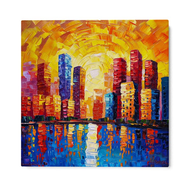 Quadro Stampa su Tela Luci Riflesse - CupidoDesign