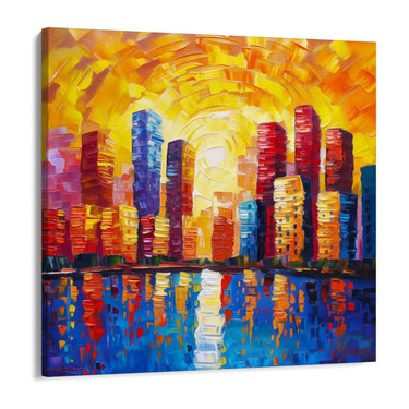 Quadro Stampa su Tela Luci Riflesse - CupidoDesign