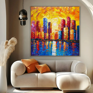 Quadro Stampa su Tela Luci Riflesse - CupidoDesign
