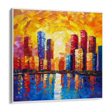 Quadro Stampa su Tela Luci Riflesse - CupidoDesign