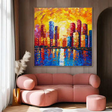 Quadro Stampa su Tela Luci Riflesse - CupidoDesign