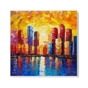 Quadro Stampa su Tela Luci Riflesse - CupidoDesign