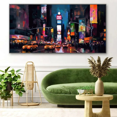 Quadro Stampa su Tela Luci Urbane - CupidoDesign