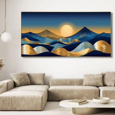 Quadro Stampa su Tela Luna Nel Deserto - CupidoDesign