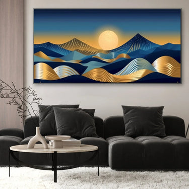 Quadro Stampa su Tela Luna Nel Deserto - CupidoDesign