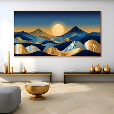 Quadro Stampa su Tela Luna Nel Deserto - CupidoDesign