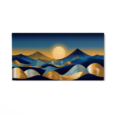 Quadro Stampa su Tela Luna Nel Deserto - CupidoDesign