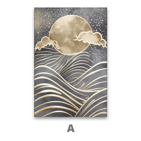 Quadro Stampa su Tela Luna sul mare - CupidoDesign