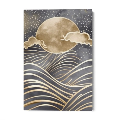 Quadro Stampa su Tela Luna sul mare - CupidoDesign