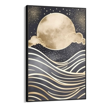 Quadro Stampa su Tela Luna sul mare - CupidoDesign