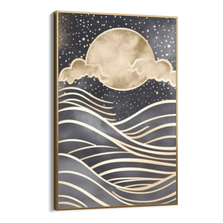 Quadro Stampa su Tela Luna sul mare - CupidoDesign