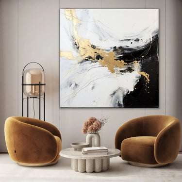 Quadro Stampa su Tela Lussuosa armonia 110x110cm - CupidoDesign