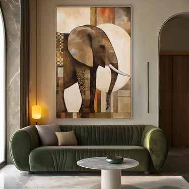 Quadro Stampa su Tela Maestà dell'Elefante - CupidoDesign