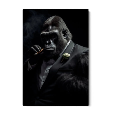 Quadro Stampa su Tela Maestoso Gorilla - CupidoDesign