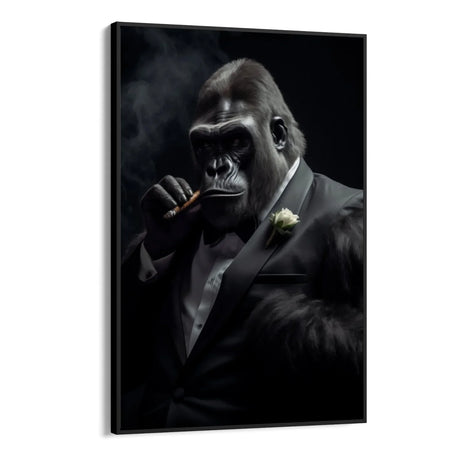 Quadro Stampa su Tela Maestoso Gorilla - CupidoDesign