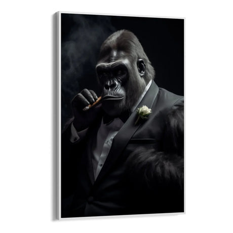 Quadro Stampa su Tela Maestoso Gorilla - CupidoDesign