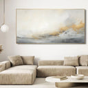 Quadro Stampa su Tela Magnifico Grigio 100x200cm - CupidoDesign