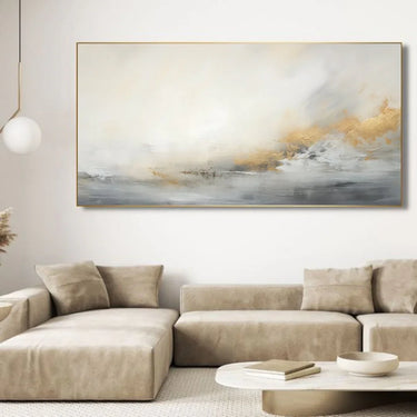 Quadro Stampa su Tela Magnifico Grigio 100x200cm - CupidoDesign