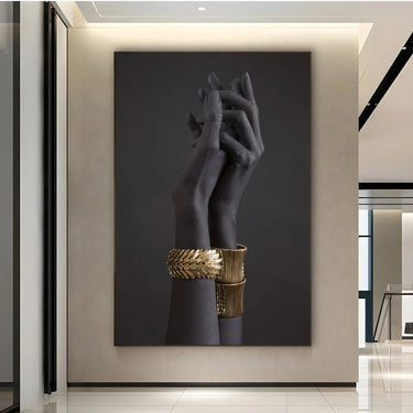 Quadro Stampa su Tela Mani unite - CupidoDesign